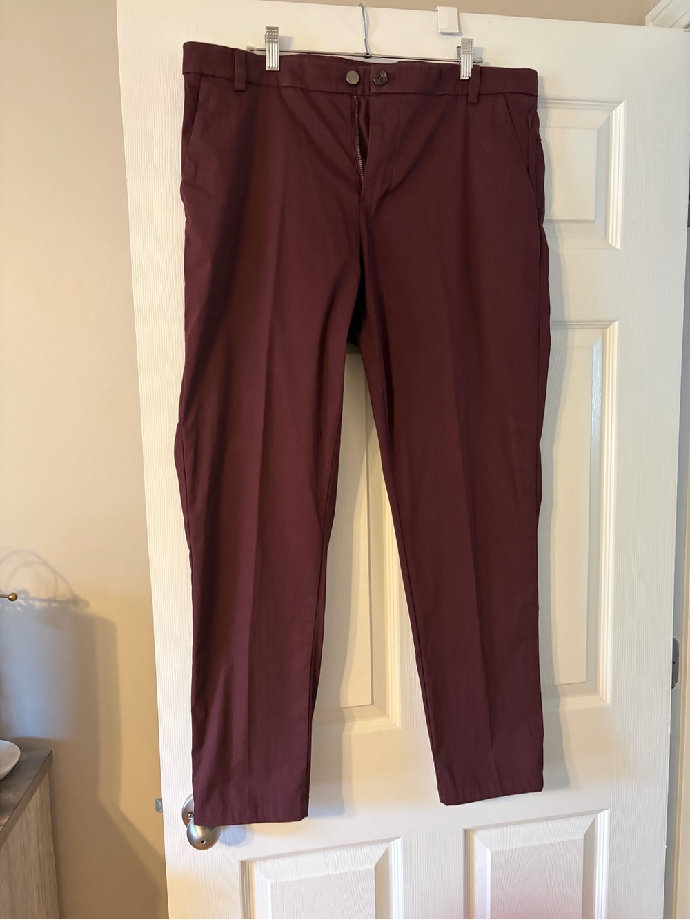 Lululemon Men's Slim Dress Pants in Burgundy size 36